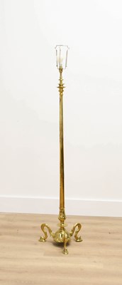 Lot 919 - An Early 20th Century Corinthian Column Brass...