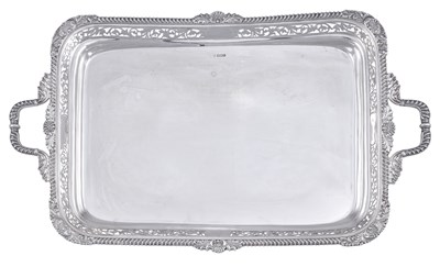 Lot 908 - A George V Silver Tray