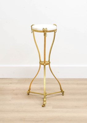 Lot 1101 - A Gilt-Bronze and White Marble Gueridon, late...