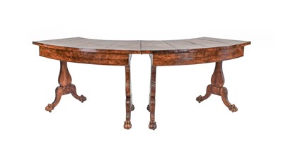 Lot 1112 - A Pair of Regency Burr Maple Hunt Tables, 2nd...