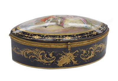 Lot 1121 - A Gilt-Metal-Mounted Sèvres-Style Porcelain...