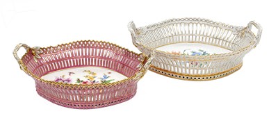 Lot 610 - A Berlin Porcelain Basket, early 20th century,...