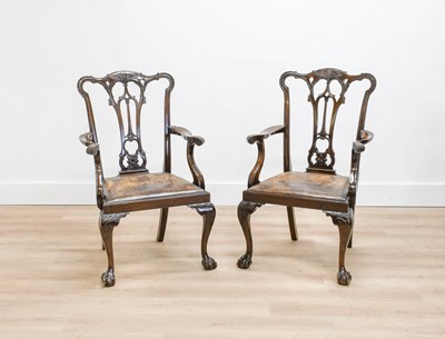 Lot 734 - A Set of Sixteen (12+4) George III-Style...
