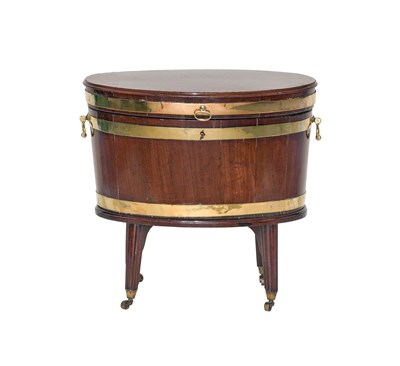 Lot 744 - A George III Mahogany, Tulipwood-Banded and...