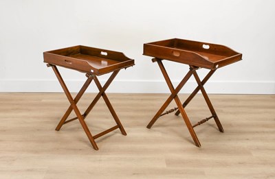 Lot 764 - A Victorian Mahogany Butler's Tray on Stand,...