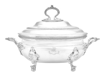 Lot 819 - A Victorian Silver Small Soup-Tureen and Cover