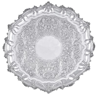 Lot 796 - A Victorian Irish Silver Salver