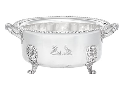 Lot 805 - A Victorian Silver Soufflé-Dish and Liner