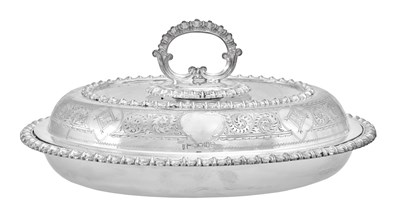 Lot 814 - A Victorian Silver Entrée-Dish, Cover and Handle