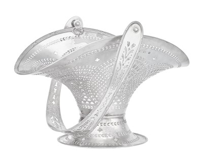 Lot 838 - A George V Silver Flower-Basket