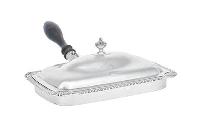 Lot 786 - A George III Silver Toasted Cheese-Dish and Cover