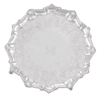 Lot 136 - A Victorian Silver Salver