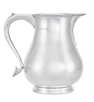 Lot 1095 - An Elizabeth II Silver Water-Jug