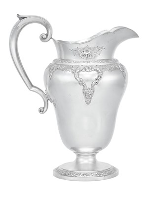 Lot 1087 - An American Silver Water-Jug