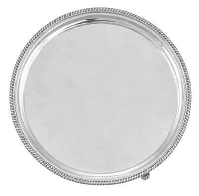 Lot 1001 - A George III Scottish Silver Waiter