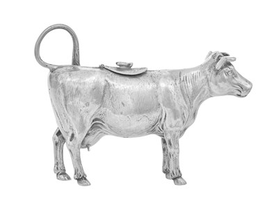 Lot 828 - A Dutch Silver Novelty Cow-Creamer