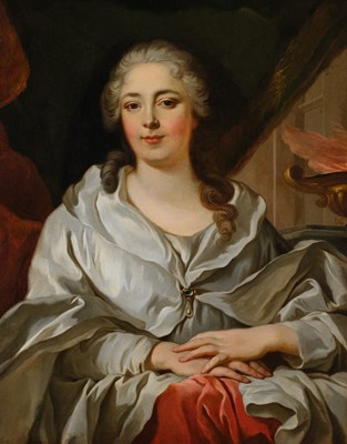 Lot 955 - French School (18th Century) Portrait of an...