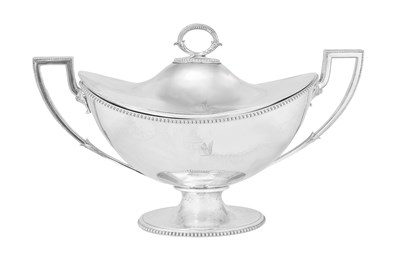 Lot 1016 - A Victorian Silver Soup-Tureen and Cover