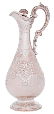 Lot 1073 - A Victorian Irish Silver Claret or Hot-Water Jug