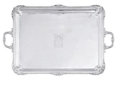 Lot 1035 - A George V Silver Tray