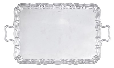 Lot 1090 - A George V Silver Tray