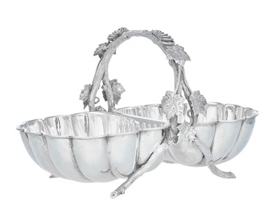 Lot 820 - A Victorian Silver Double Serving-Dish