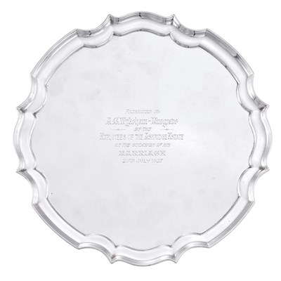 Lot 1036 - A George V Silver Salver