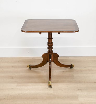 Lot 611 - A George IV Mahogany and Crossbanded Tilt-Top...