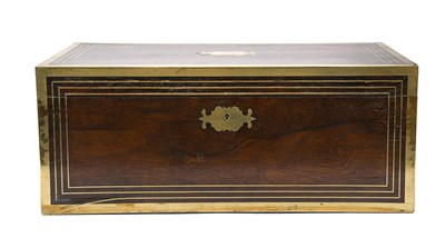 Lot 927 - A Regency Brass-Mounted Rosewood Writing Slope,...