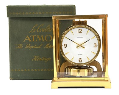 Lot 531 - A Brass Atmos Clock, signed Jaeger LeCoultre,...