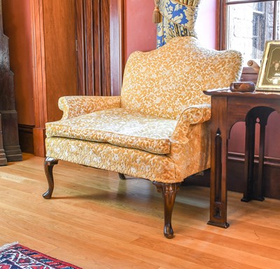 Lot 1043 - A Pair of George III-Style Oversized Armchairs,...