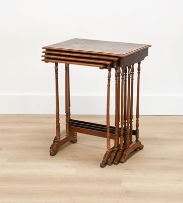 Lot 1055 - A Quartetto of Victorian Rosewood, Marquetry...