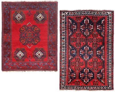Lot 1045 - Afshar Rug Southwest Iran, Modern The crimson...