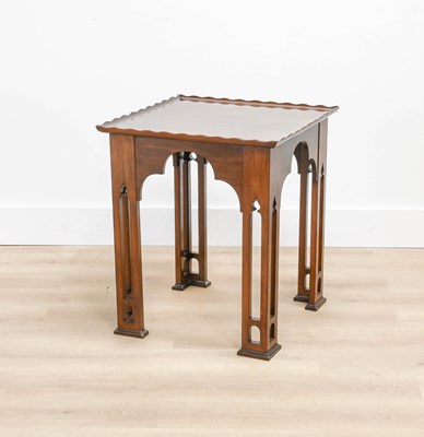 Lot 347 - A Gothic Revival Mahogany Side Table, early...