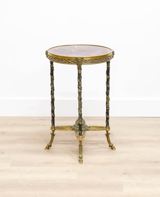 Lot 402 - A French Gilt-Bronze Circular Gueridon Table,...