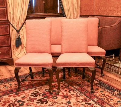 Lot 324 - A Set of Six George II-Style Walnut-Framed...