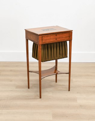 Lot 341 - A George III Satinwood Work Table, late 18th...