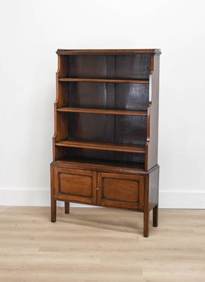 Lot 348 - A Victorian Mahogany Waterfall Bookcase, mid...