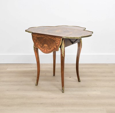 Lot 338 - A Louis XV-Style Rosewood, Marquetry-Inlaid...