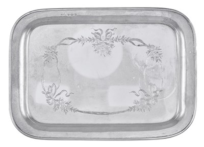 Lot 102 - A George V Silver Dressing-Table Tray