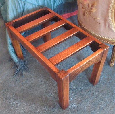 Lot 368 - A Pair of Stained Mahogany Luggage Stands,...