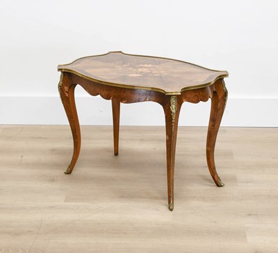 Lot 387 - A Rosewood, Marquetry-Decorated and Gilt-Metal-...