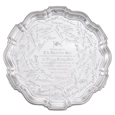 Lot 381 - An Edward VIII Silver Salver