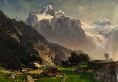 Lot 515 - D Von Kameke (19th Century) German Alpine...
