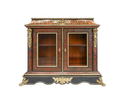 Lot 540 - A French Napoleon III Ebonised, Red...