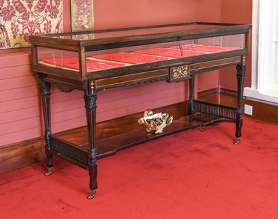 Lot 545 - A Victorian Rosewood and Ivorine-Inlaid Table...