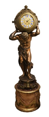 Lot 532 - A Patinated Bronzed Figural Floor Standing...