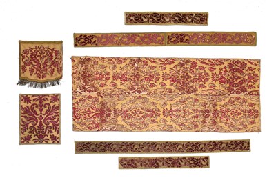 Lot 555 - A Composite Set of Silkwork Panels, 18th...