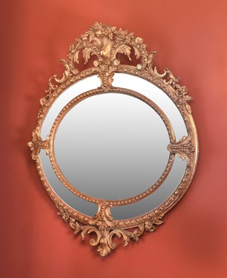 Lot 524 - A Pair of Mid 19th Century Carved Giltwood and...