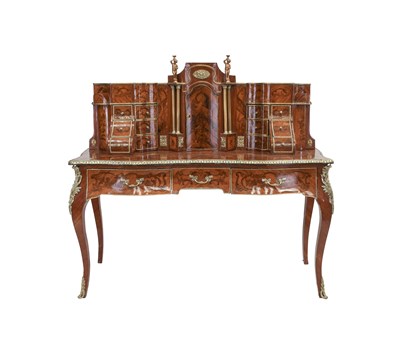 Lot 433 - A Louis XV Style Walnut, Marquetry-Inlaid and...